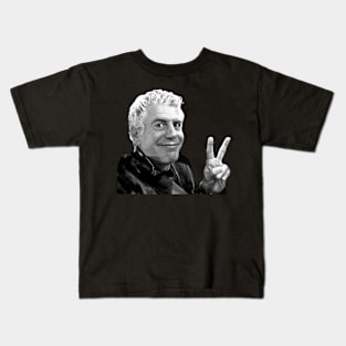 anthony bourdain peace Kids T-Shirt